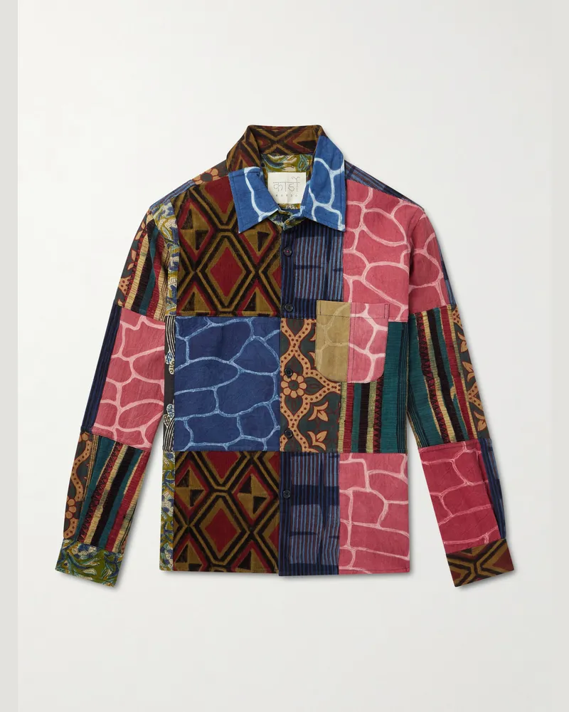 KARDO Luis Patchwork-Hemd aus bedruckter Baumwolle Mehrfarbig