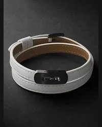 Messika Armband aus Leder und Titan mit DLC-Beschichtung Weiß