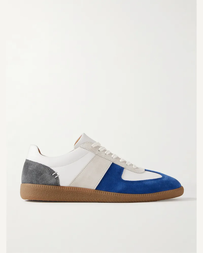 MR P. Ansel Sneakers aus Veloursleder und Leder in Colour-Block-Optik Blau