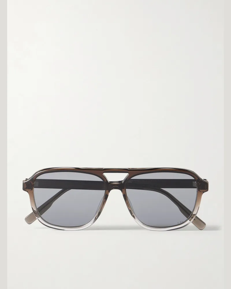 Dior DioRibbon A1I Aviator-Style Acetate Sunglasses Brown