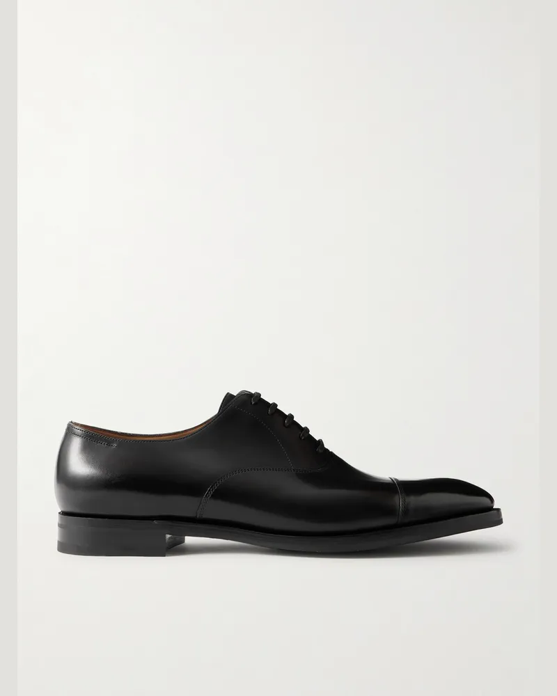 John Lobb City II Leather Oxford Shoes Black