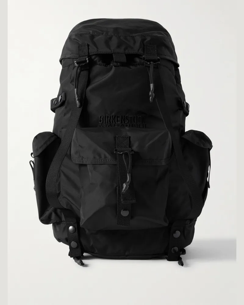 Birkenstock Maharishi Rucksack aus Nylon mit Logostickerei Schwarz