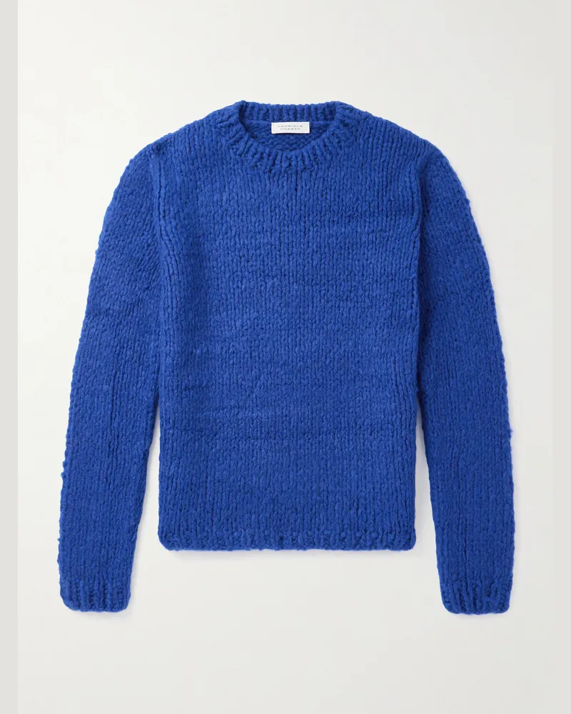Gabriela Hearst Lawrence Welfat Cashmere Sweater Blue