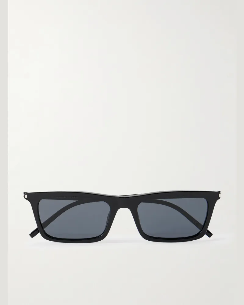 Saint Laurent Betty Sonnenbrille mit eckigem Rahmen aus Azetat Schwarz