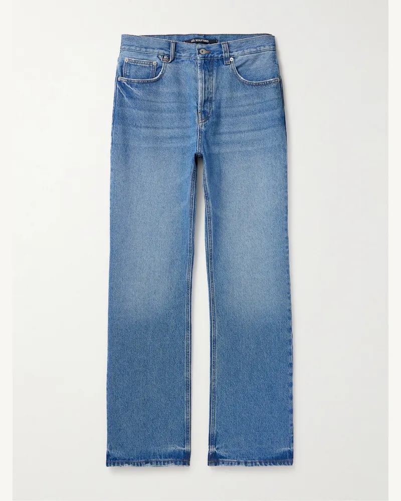 Jacquemus Driot Straight-Leg Jeans Blue