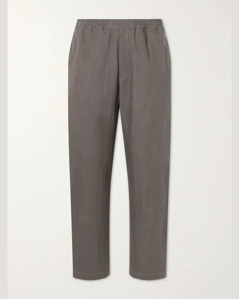 A Kind Of Guise Banasa Straight-Leg Cotton-Blend Trousers Brown