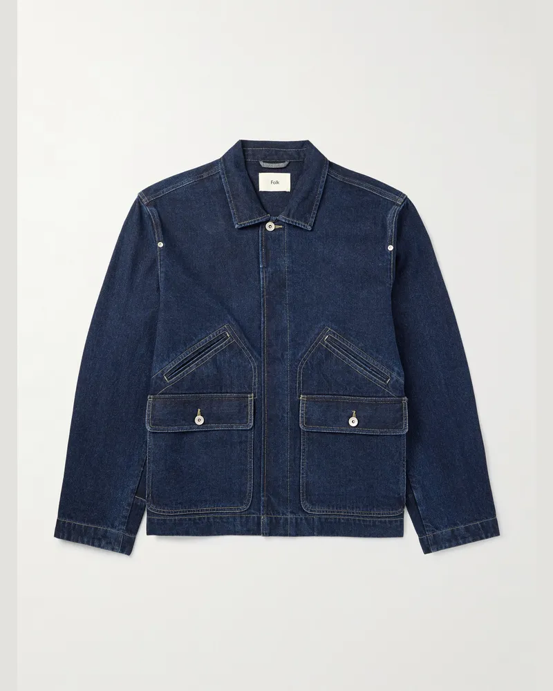 Folk Archive Jeansjacke Blau