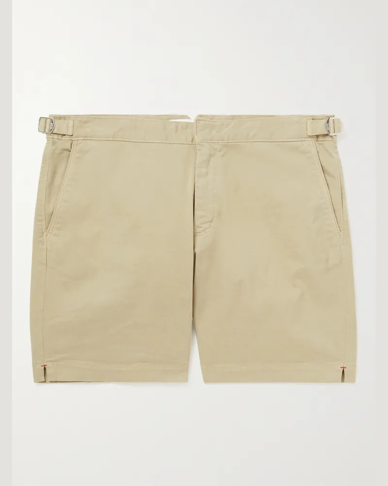 Orlebar Brown Bulldog Slim-Fit Straight-Leg Stretch-Cotton Twill Shorts Neutrals
