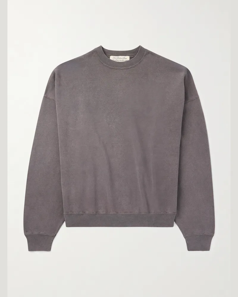 Remi Relief Cotton-Jersey Sweatshirt Brown