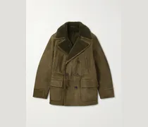 Doppelreihige Jacke aus Shearling