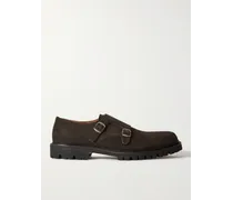 Olie Monkstrap-Schuhe aus Veloursleder