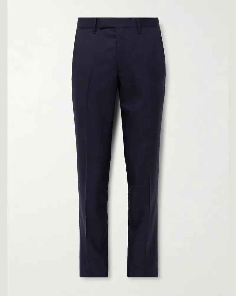MR P. Phillip Slim-Fit Wool Suit Trousers Blue