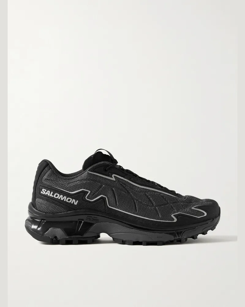 Salomon XT-SLATE Sneakers aus Mesh mit Gummibesatz Schwarz