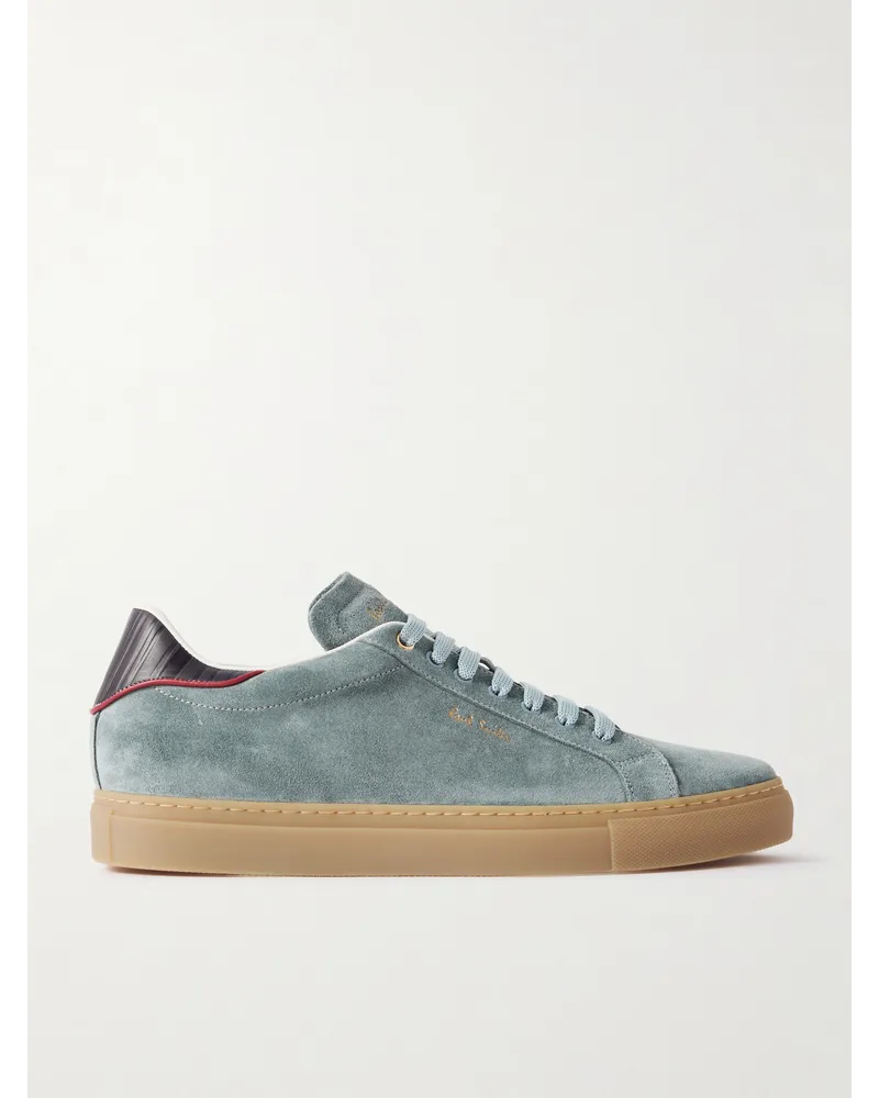 Paul Smith Sneakers aus Veloursleder mit Lederbesatz Blau