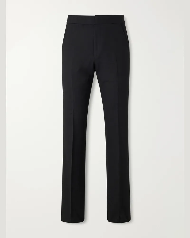 Tom Ford Slim-Leg Wool-Twill Trousers Black