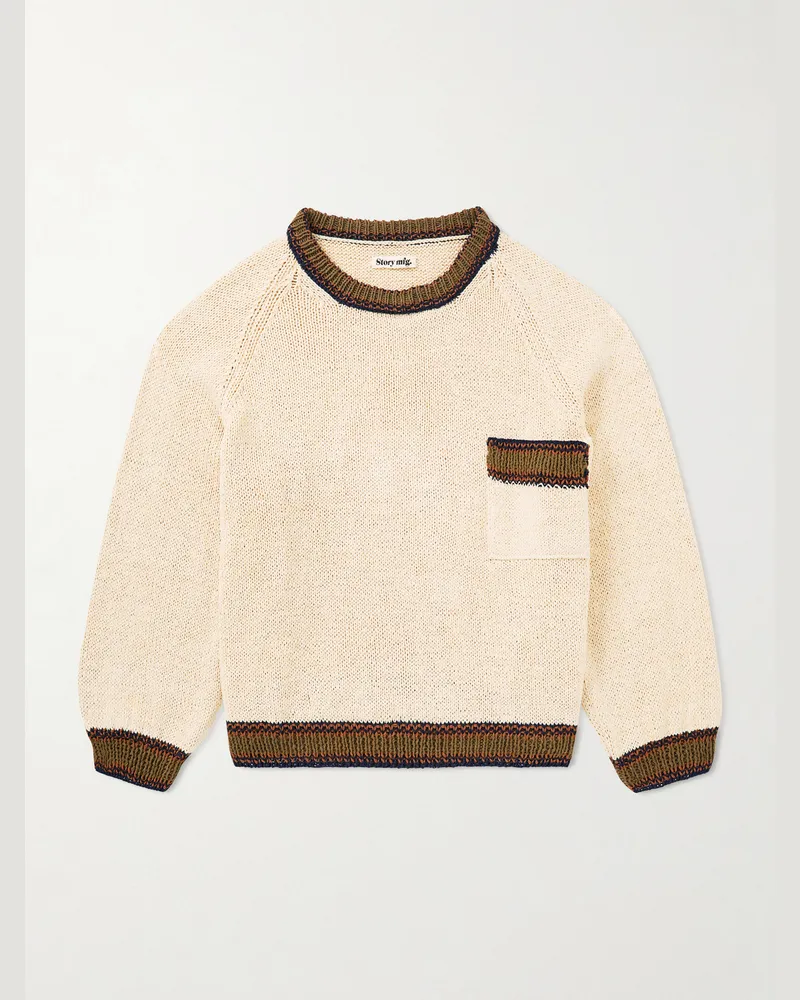 STORY mfg. Organic Cotton Sweater Neutrals