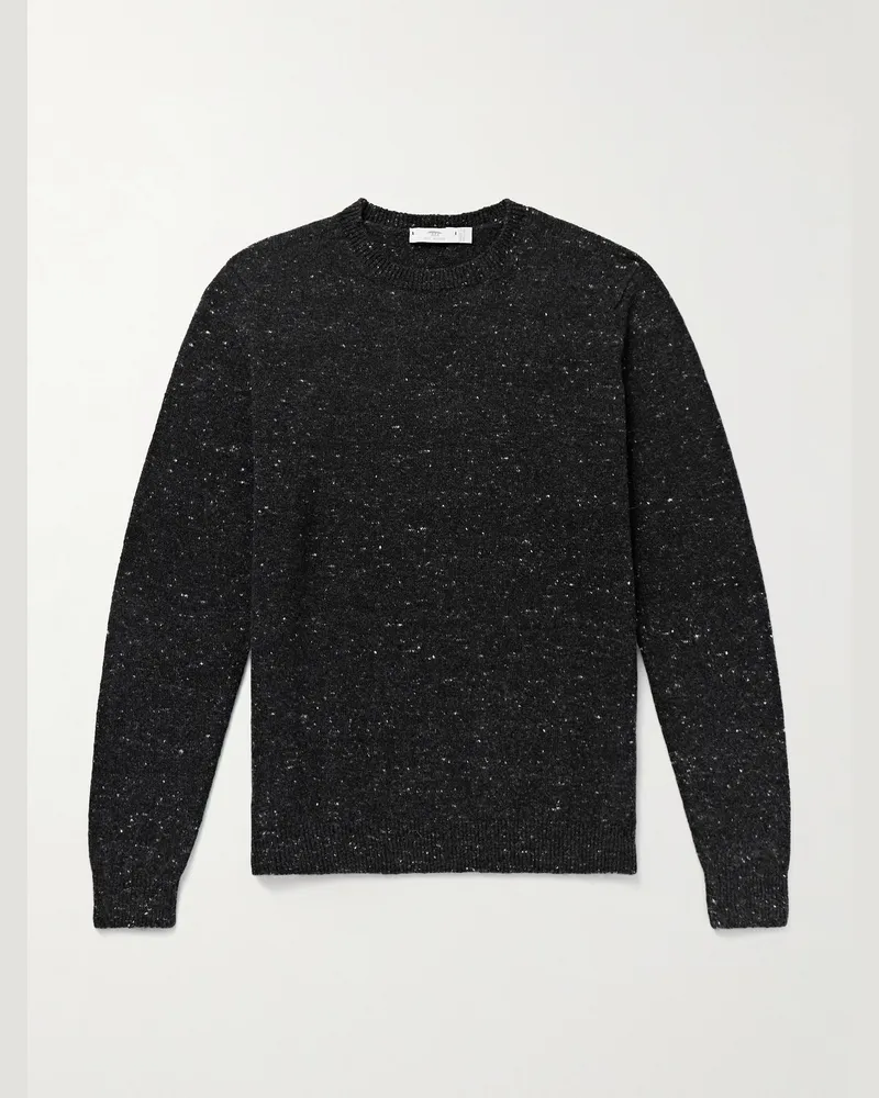 Inis Meáin Merino Wool and Cashmere-Blend Sweater Gray