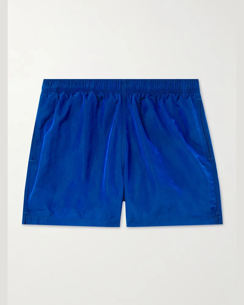 Arket Caspar gerade geschnittene Shorts aus Shell Blau