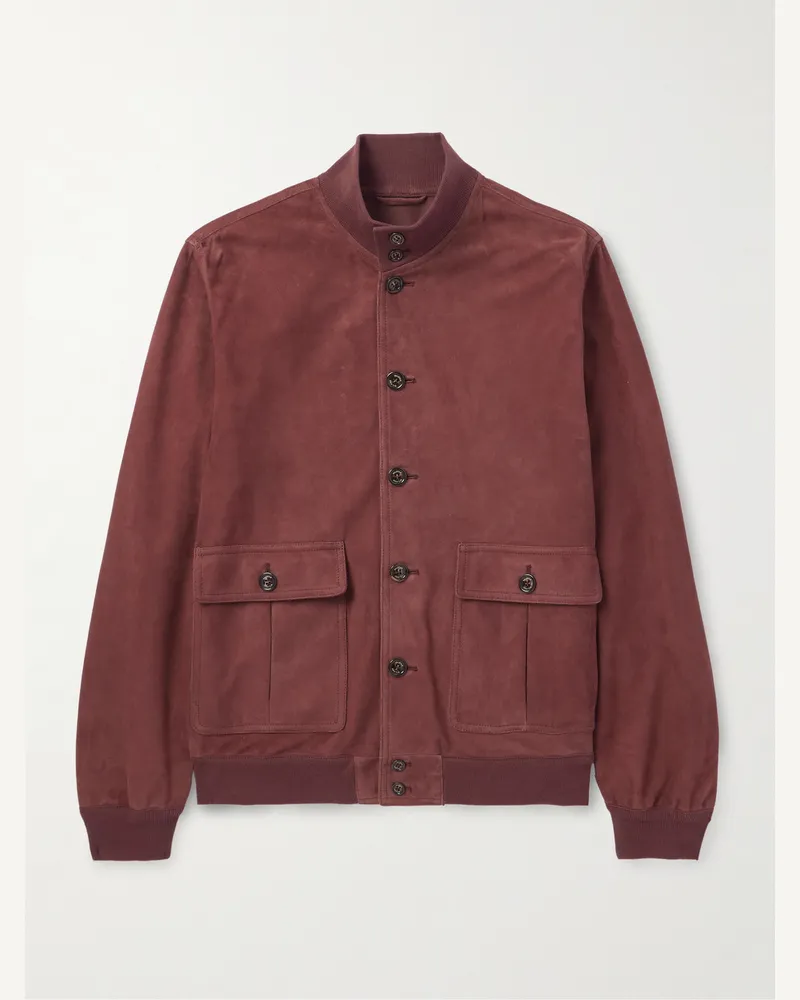Valstar ino Jacke aus Veloursleder Rot