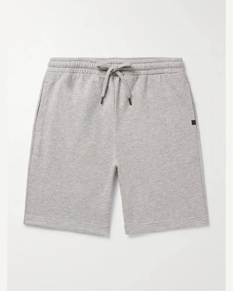 Derek Rose Quinn 1 gerade geschnittene Shorts aus Jersey aus einer Baumwoll-Modalmischung mit Kordelzugbund Grau