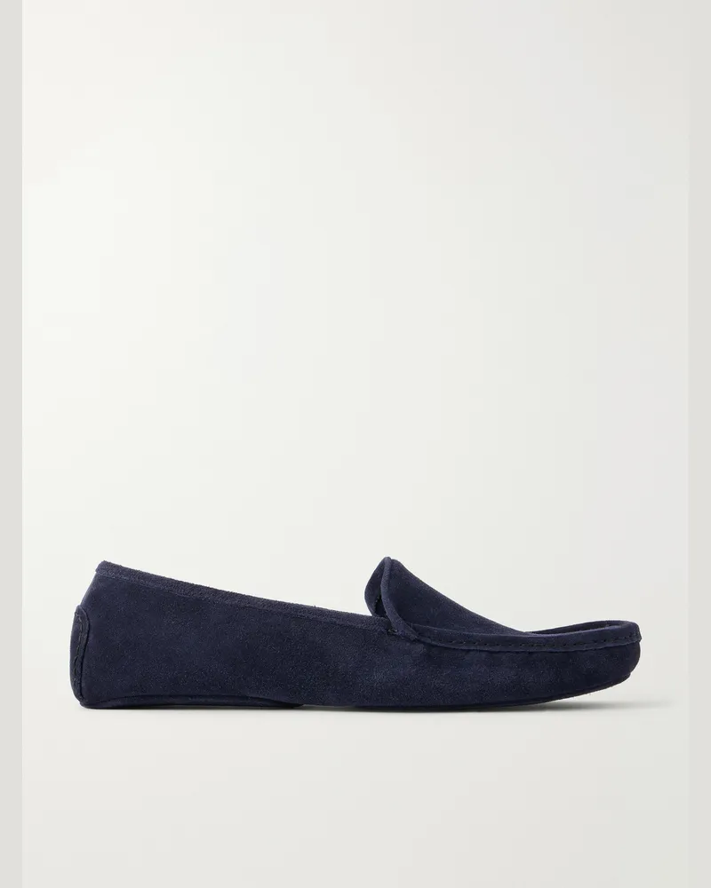 MR P. Suede Slippers Blue