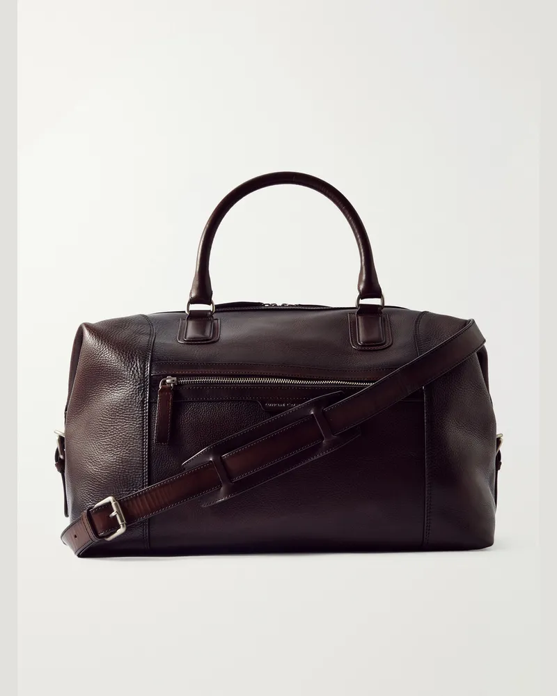 Officine Creative Italia Jules006 Full-Grain Leather Weekend Bag Brown