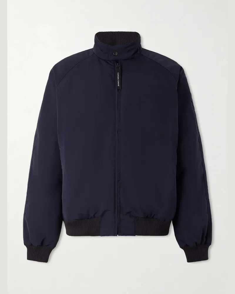 Canada Goose Legacy Bomberjacke aus einer Biobaumwollmischung mit Daunenfüllung Blau