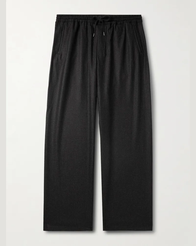 A Kind Of Guise Samurai weit geschnittene Hose aus Schurwolle Braun