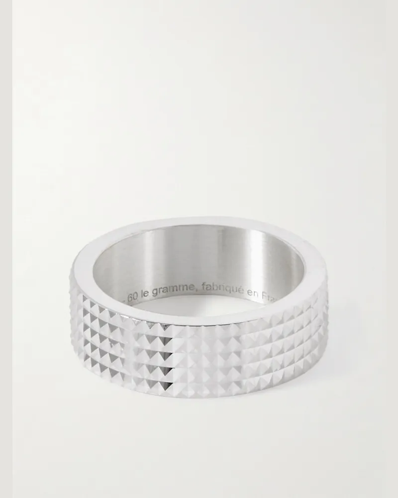 Le Gramme Le 11g Pyramid Sterling Silver Ring Silver