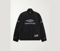Appliquéd Logo-Embroidered Cotton-Blend Shell Track Jacket