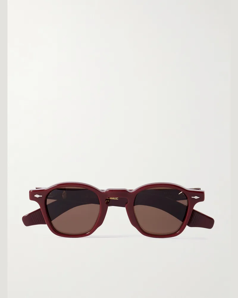 Jacques Marie Mage Zephirin Sonnenbrille mit D-Rahmen aus Azetat Rot