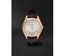 Fiftysix 40 mm Uhr aus 18 Karat Roségold mit automatischem Aufzug und Alligatorlederarmband, Ref.-Nr.: 4600E/000R-B441