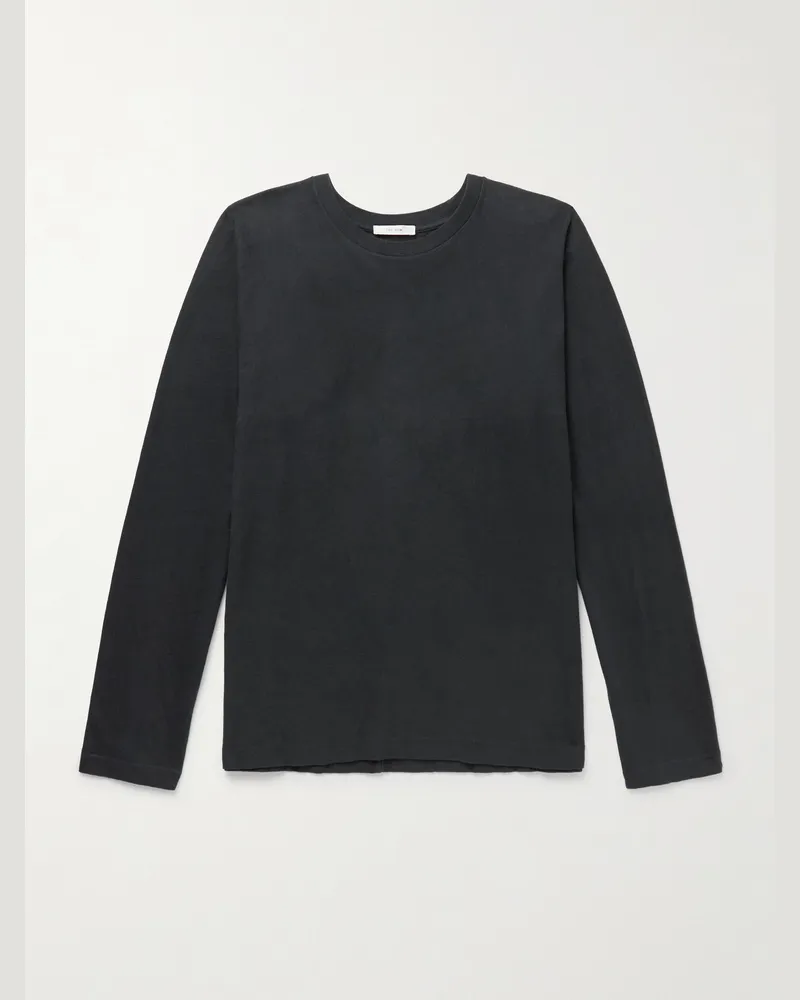 The Row Kofi Oberteil aus Baumwoll-Jersey Schwarz