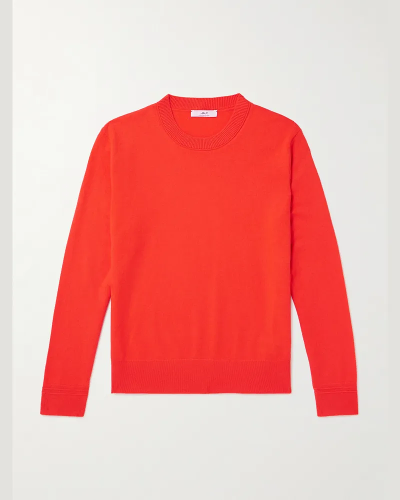 MR P. Curtis Pullover aus Kaschmir Orange
