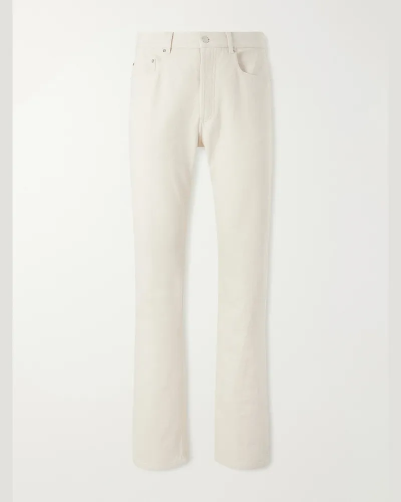 A.P.C. Rescue Straight-Leg Recycled Cotton-Twill Jeans Neutrals