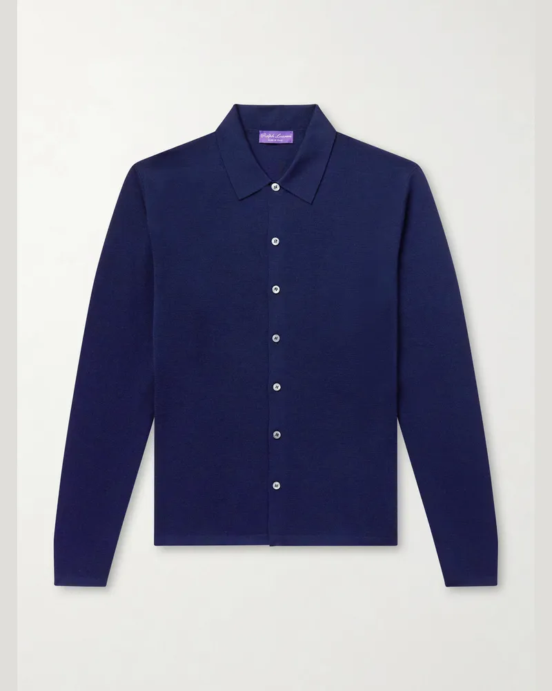 Ralph Lauren Merino Wool Cradigan Blue
