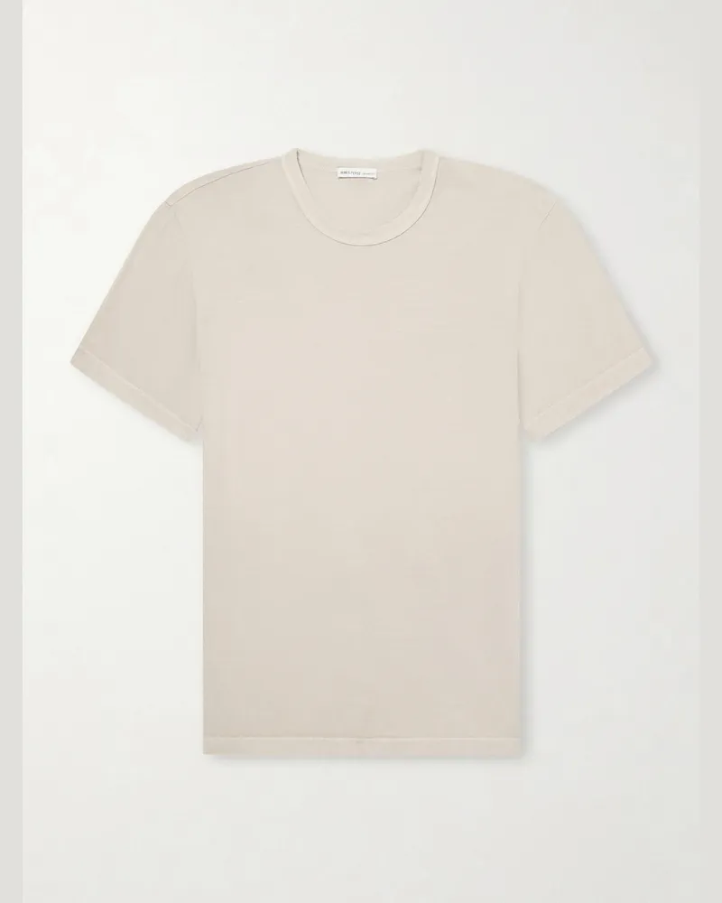 James Perse Combed Cotton-Jersey T-Shirt Neutrals