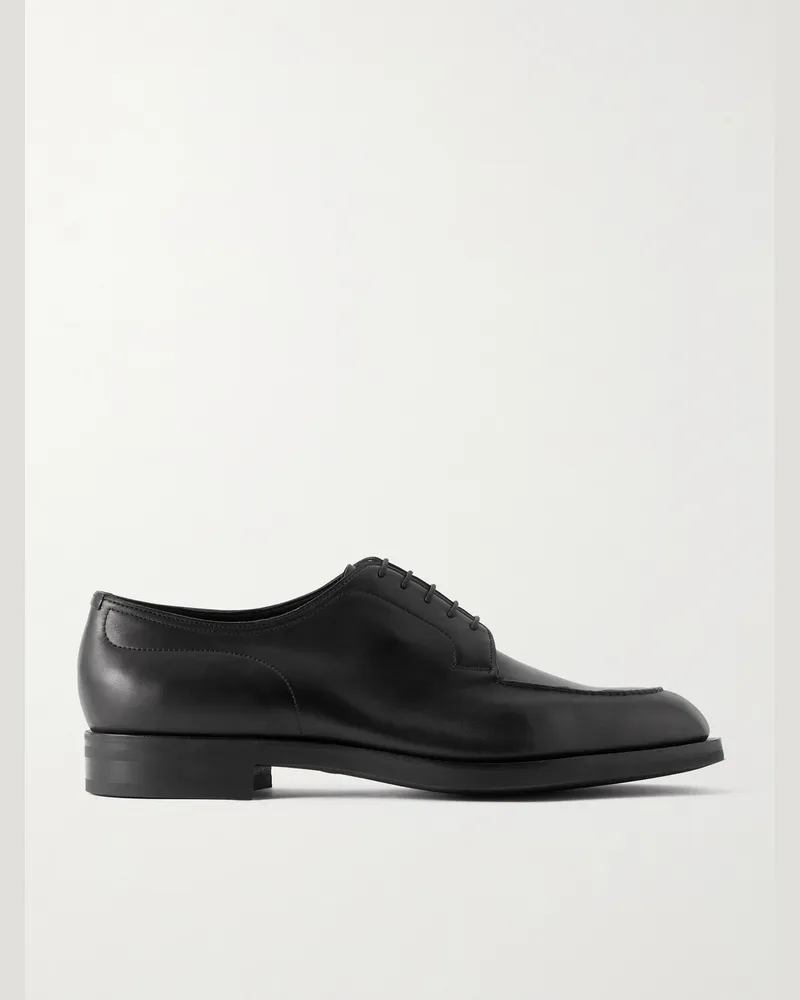 Edward Green Dover Leather Derby Shoes Black
