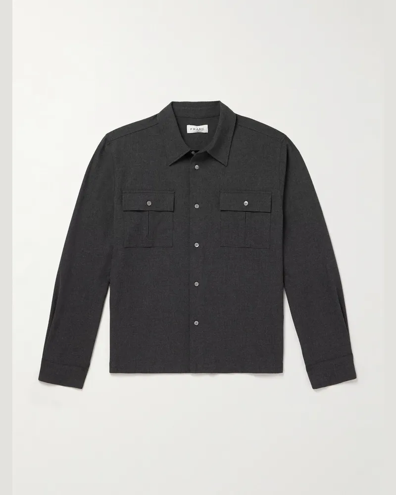 Frame Denim Hemd aus Flanell Grau
