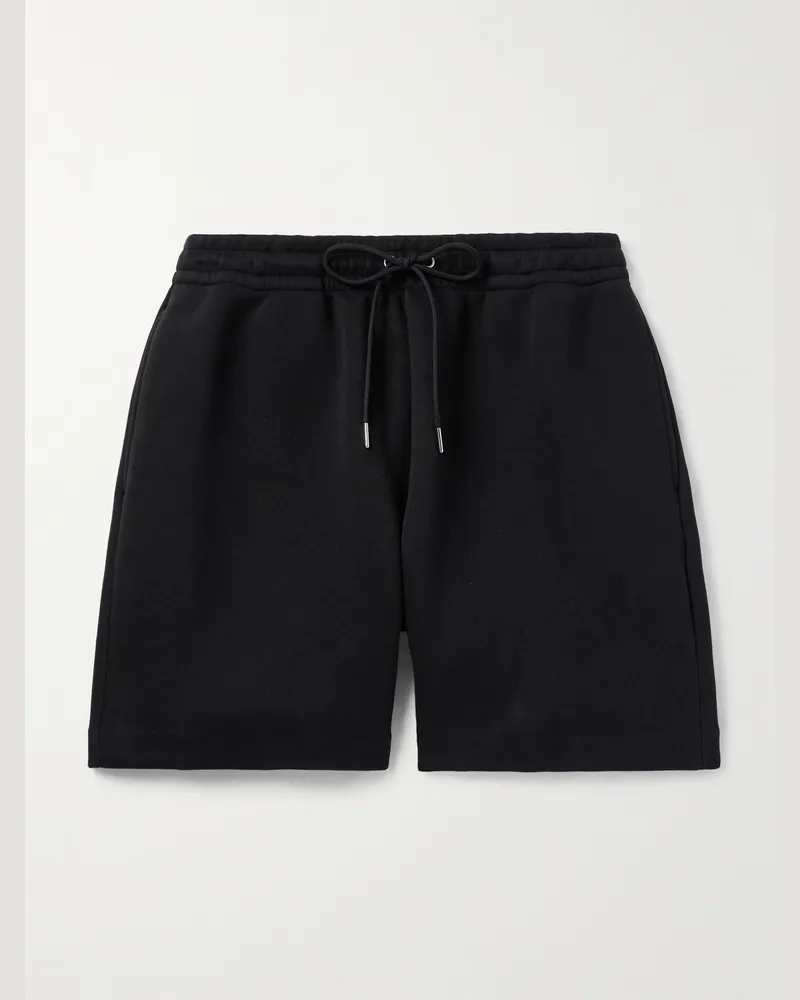 Nike Sportswear gerade geschnittene Shorts aus „Tech Fleece“-Material mit Kordelzugbund Schwarz