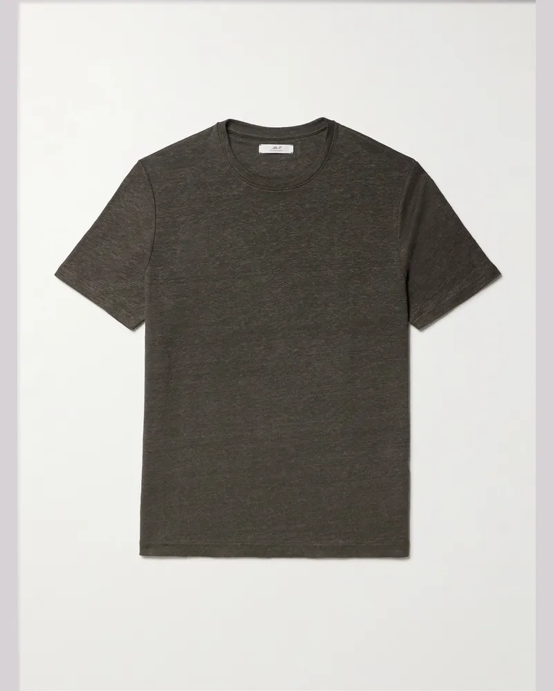 MR P. Linen T-Shirt Green