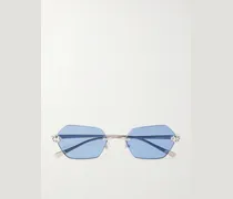 Panthère de Cartier Rimless Silver-Tone Sunglasses