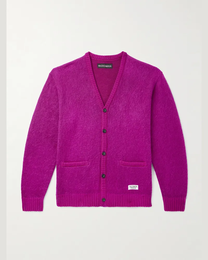 Wacko Maria Cardigan aus Strick Pink