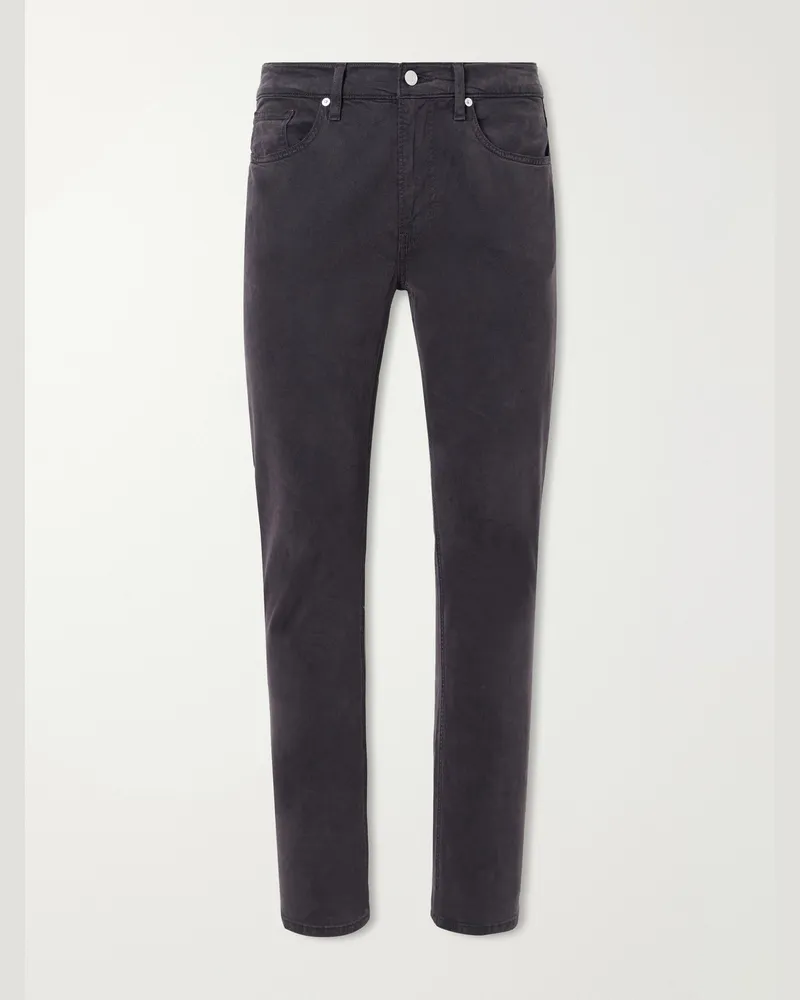Frame Denim The Modern Slim-Fit Straight-Leg Jeans Gray