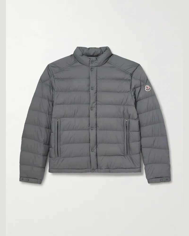 Moncler Selves Quilted Shell Down Jacket Gray