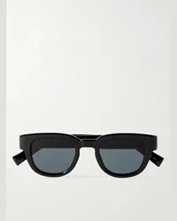 Saint Laurent New Wave Sonnenbrille mit rundem Rahmen aus Azetat Schwarz