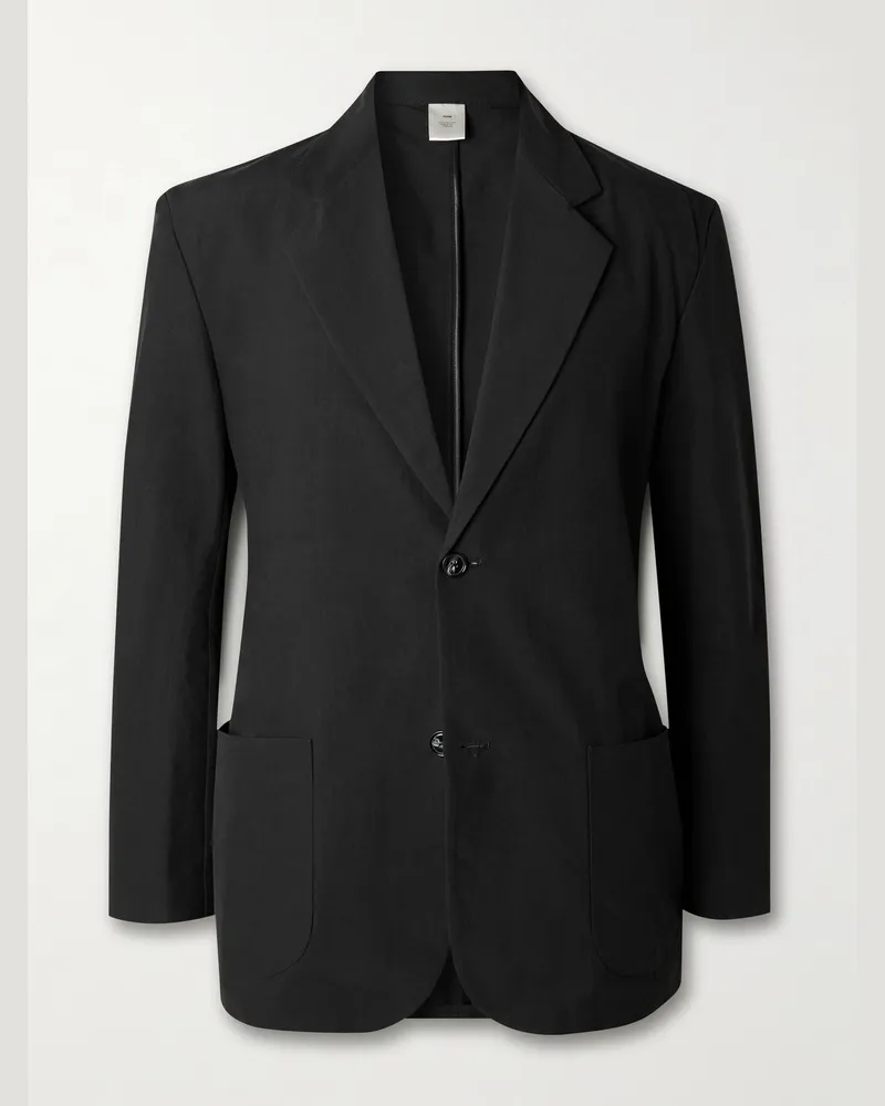 SSAM Cotton and Silk-Blend Blazer Gray