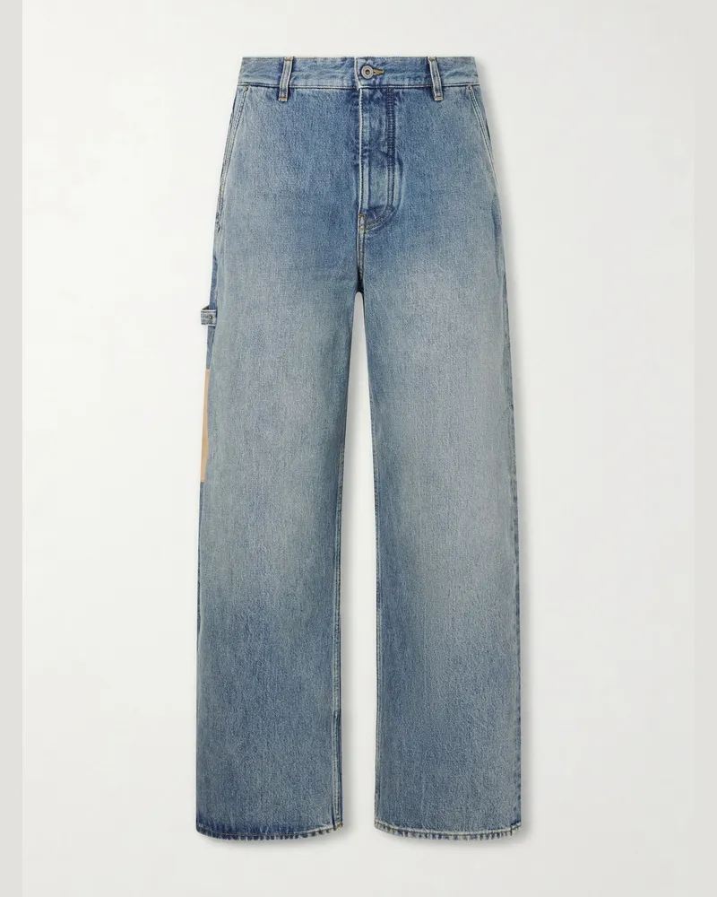 Loewe Wide-Leg Baggy Jeans Blue