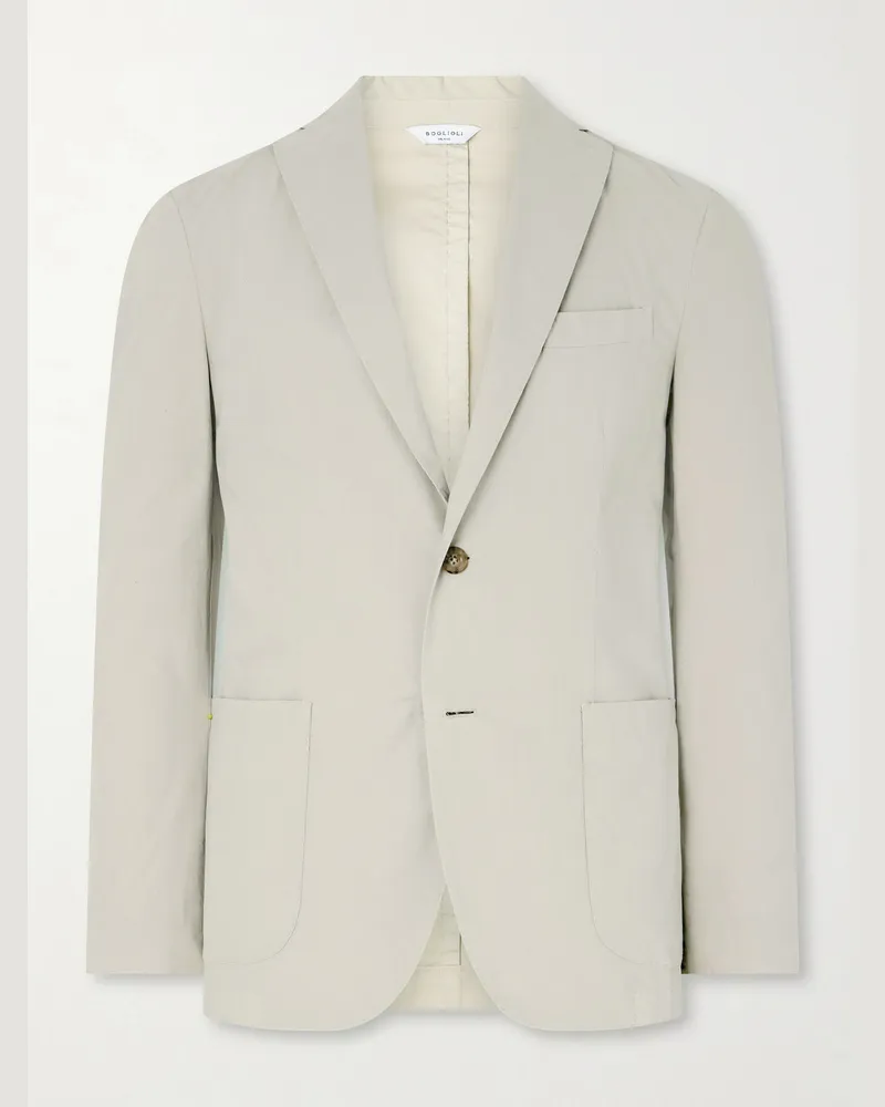 Boglioli Kei Cotton-Blend Suit Jacket Neutrals