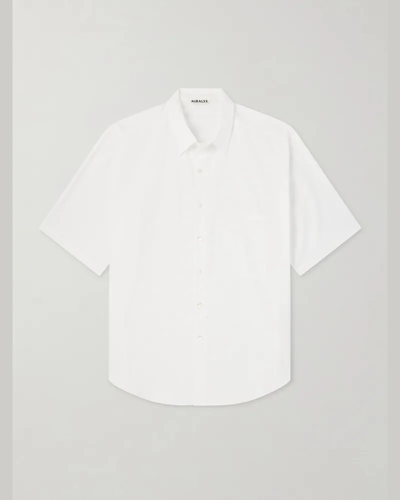 AURALEE Cotton-Poplin Shirt White